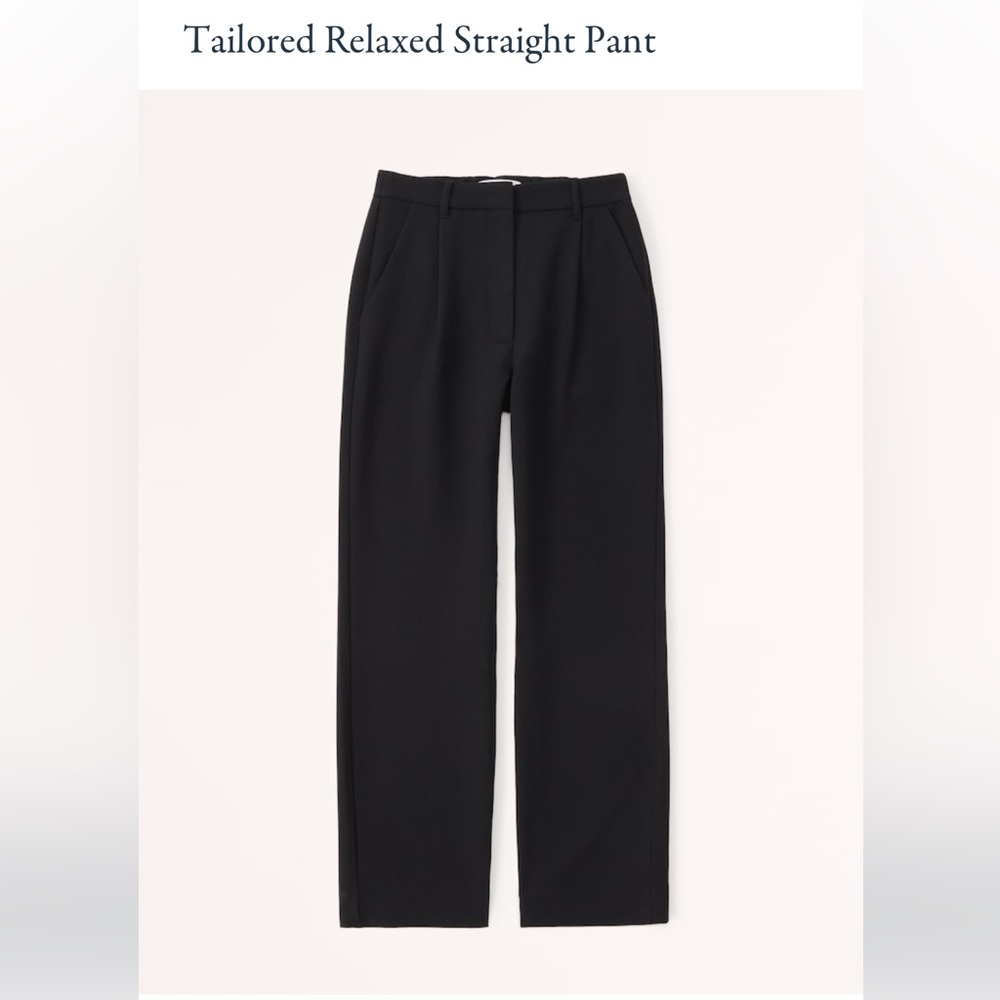 Abercrombie Relaxed High Rise Straight Pant
